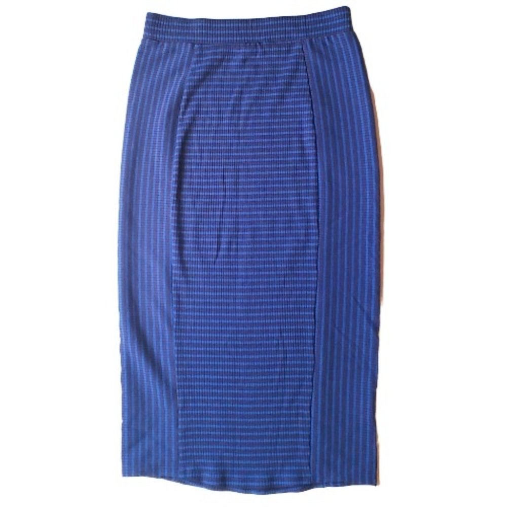 Urban Outfitters NWOT High Waist Ribbed Knit Striped Midi Skirt Women's Small